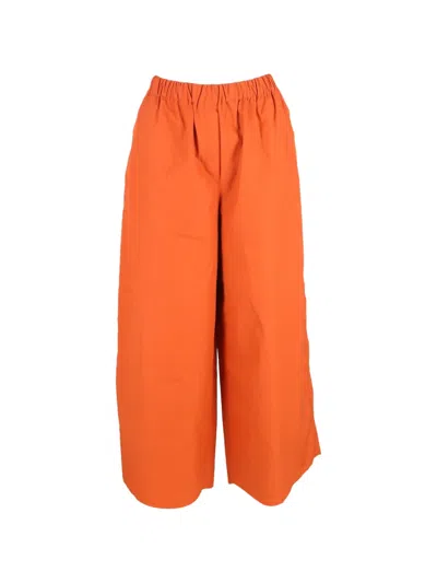 Pre-owned Max Mara Navigli Wide-leg Trousers In Orange