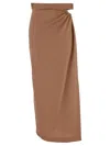Max Mara Navona Skirt In Beige