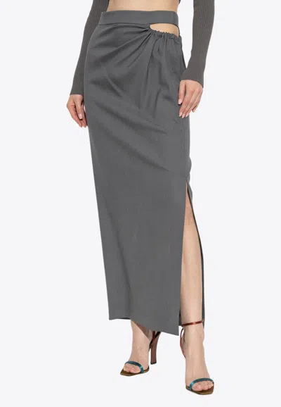 Max Mara Navona Wool And Silk Skirt
