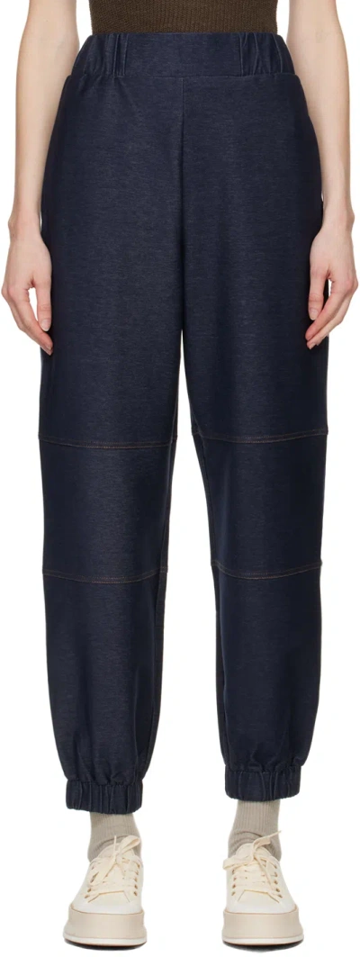 Max Mara Navy Badesse Trousers In 4 Navy