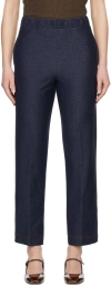 Max Mara Navy Ballata Trousers In 4 Navy