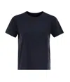 Max Mara Navy Blue Crew Neck T-shirt In Navy Blue