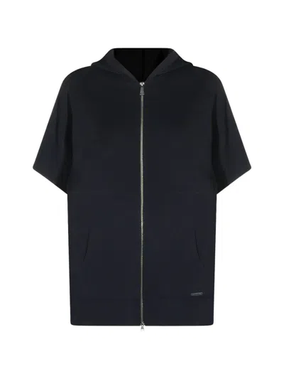 Max Mara Navy Blue Hoodie