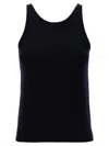 Max Mara Simple Round Neck Sleeveless Knit Top In Black