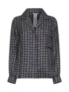 Max Mara Maxmara Mxmdisco Semi Fitted Printed Silk Shirt In Multi