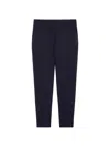 Max Mara Tailored Trousers With Belt Loops And Pockets In Navy Blue
