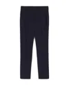 Max Mara Navy Blue Pipe Casual Pants In Black