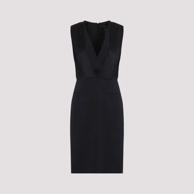 MAX MARA NAVY BLUE VITTOR MIDI DRESS