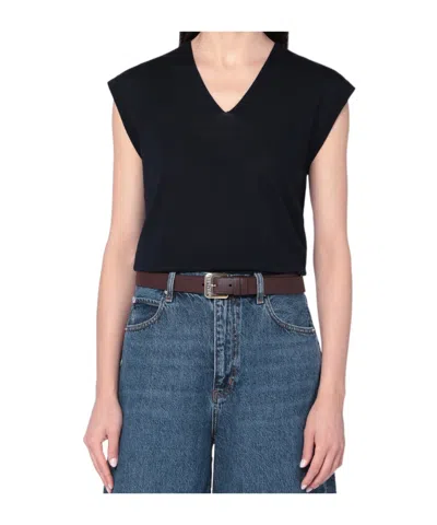 Max Mara Navy Blue Wool Vest