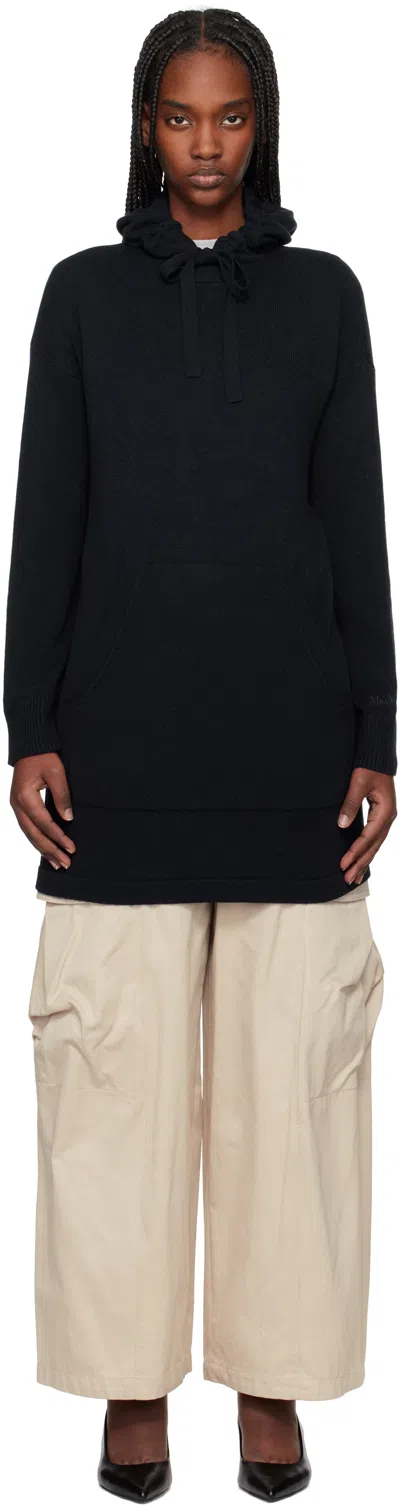 Max Mara Navy Fiaba Minidress In 007 Midnightblue