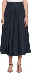 Max Mara Navy Jokey Maxi Skirt