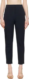 Max Mara Navy Lipari Trousers In 005 Navy