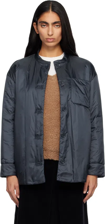Max Mara Navy Picasso Jacket In Blue