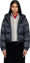 Max Mara Navy Seie Down Jacket In Blue
