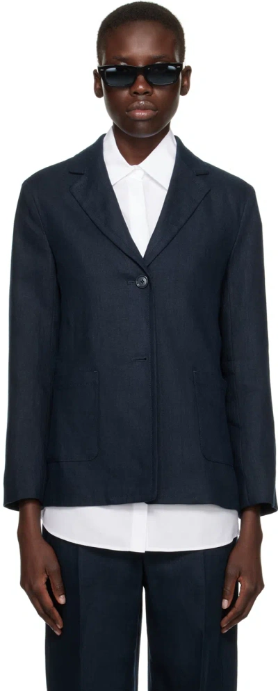 Max Mara Navy Socrates Blazer In 2 Navy