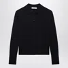 Max Mara Navy Wool-blend Cardigan