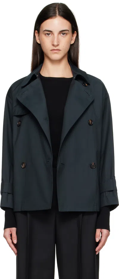 Max Mara Navy Zeno Jacket In Blue