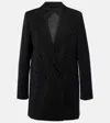 Max Mara Woman Blazer Black Size 10 Virgin Wool In Black