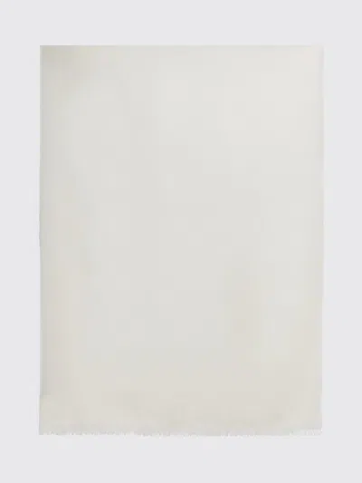 Max Mara Tassel Scarf In White