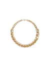 Max Mara Necklace With Crystals In Gold