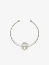 Max Mara Necklace With Glass Bead In Silver