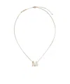 Max Mara Necklace With M Pendant In Yellow
