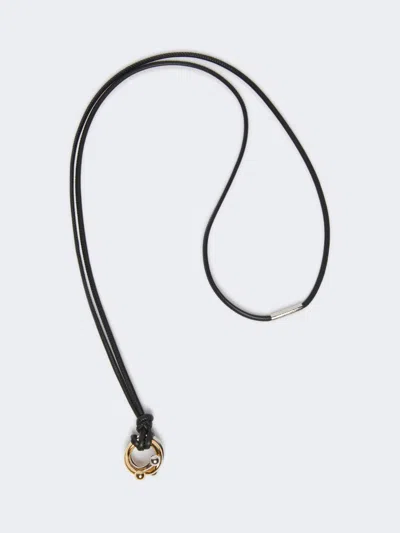 Max Mara Necklace With Pendant In Black