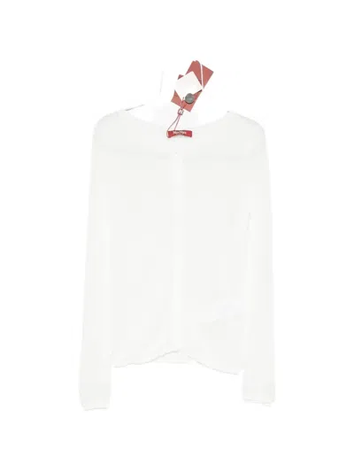 Max Mara Negozi Button-up Cardigan In White