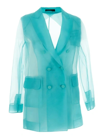 Max Mara Negrar Jacket In Blue