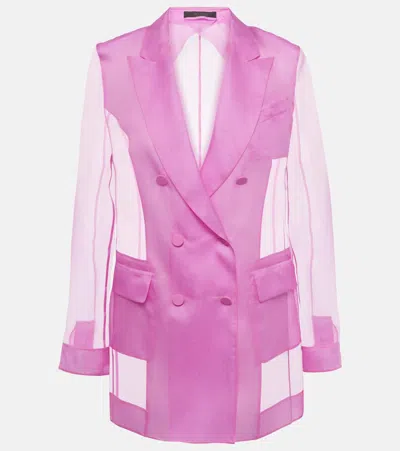 Max Mara Double-breasted Suit Jacket In Black