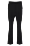 Max Mara High Waist Straight Leg Trousers With Pockets In Black