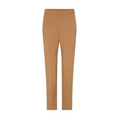 Max Mara Nepeta Straight-leg Pants In Beige