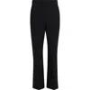 Max Mara Nepeta Stretch Virgin Wool Flare Leg Ankle Trousers In Black