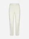 Max Mara Nepeta Stretch Wool Pants In Avorio
