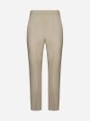 Max Mara Beige Nepeta High-waist Tailored Trousers In Light Beige
