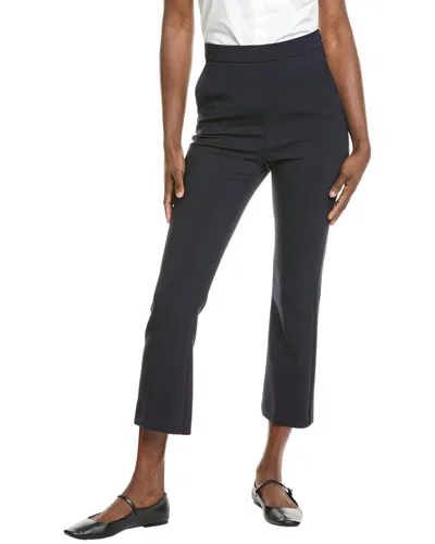 Max Mara Nepeta Wool-blend Trouser In Navy
