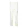 Max Mara High-waist Virgin Wool Trousers In White