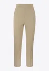 Max Mara Beige Nepeta High-waist Tailored Trousers In Beige
