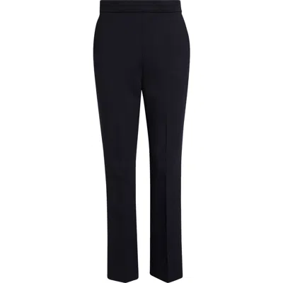 Max Mara Nepeta Wool Stretch Crepe Ankle Pants In Ultramarine