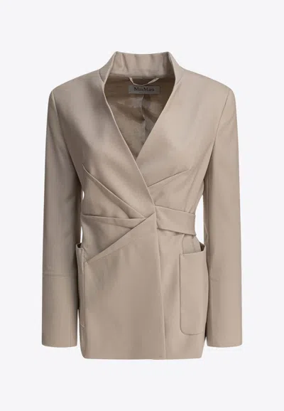 MAX MARA NEREO DOUBLE-BREASTED WOOL BLAZER