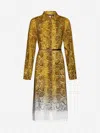 Max Mara Nereo Print Silk Shirt Dress