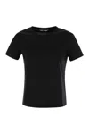 Max Mara Adelio Black Viscose Blend T-shirt In Black
