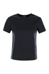Max Mara Nerina Black Cotton Short-sleeve T-shirt In Blue