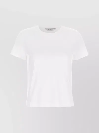 Max Mara 'nerina' Crew Neck T-shirt In White