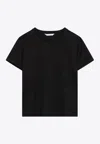 Max Mara Nerina Black Cotton Short-sleeve T-shirt In Black