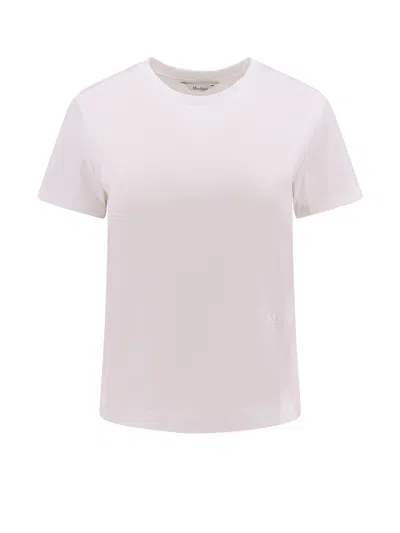 Max Mara Open-necked Black Shirt In White