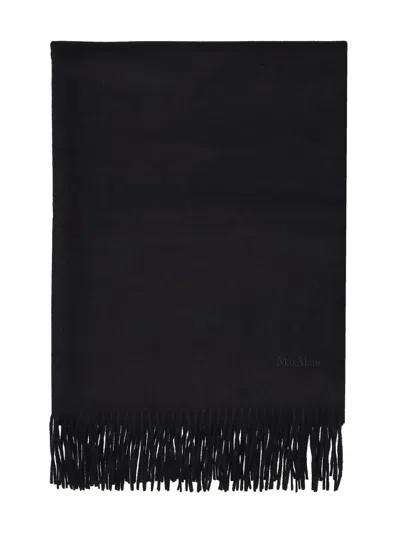 Max Mara Stola Foulard Mantella In Black