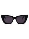 Max Mara Glimpse5 50mm Polarized Butterfly Sunglasses In Black