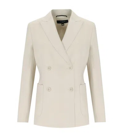 Max Mara Nervoso Sabbia Double-breasted Blazer In Neutral