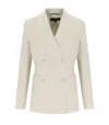 Max Mara Nervoso Sabbia Double-breasted Blazer In Neutral